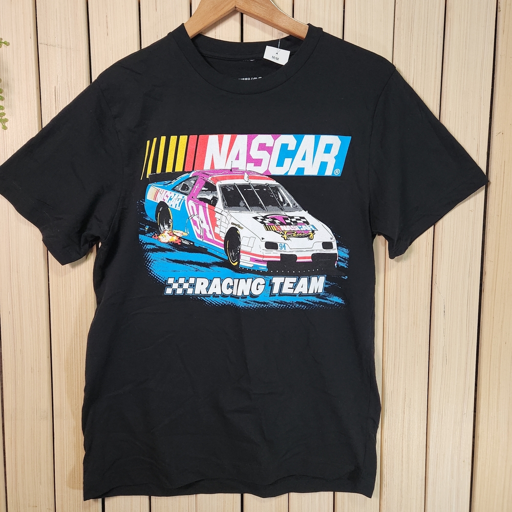 NASCAR Graphic T-shirt Black, Car Graphics, Racing. Tee